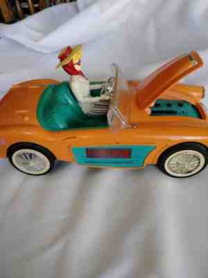Barbie's 1996 CLOCK RADIO,  Austin Healey Convertible Car, By Telemania VINTAGE.
