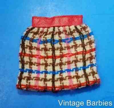 Barbie Doll Julia Leather Weather #1751 Skirt Near Mint VHTF  ~ Vintage 1960's