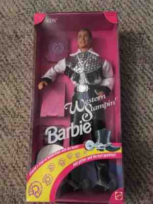Mattel Vintage 1993 WESTERN STAMPIN' KEN Doll NRFB Barbie - NEW / BOX! 