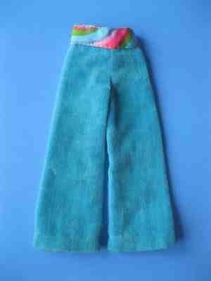 Vintage Barbie Doll Mod Skipper BLUE VELVET PANTS TRIPLE TREAT 1748 Clothes 