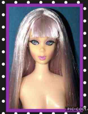 VTG OOAK TNT TWIST N TURN BARBIE DOLL LONG LOT PURPLE CUSTOM REROOT by NICCOLE