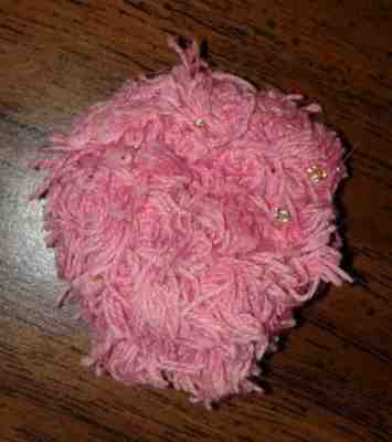 Vintage 1964 Miss Barbie Pink and Gold Glitter Swim Cap