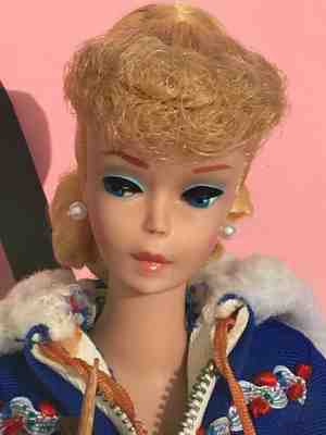# 6 ponytail vintage Barbie blonde w/ Ski Queen vintage outfit (Near complete)
