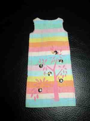 Vintage Skipper Barbie's Sister Rainbow Tree Sun Dress Sunny Pastels Doll #1910