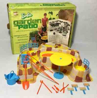 1972 Barbie Garden Patio Set in Box Matel 4284 - Near Complete Vintage Playset