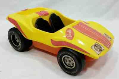 VTG BARBIE CAR YELLOW ORANGE BEACH DUNE BUGGIE Toy Mattel 1972 USA
