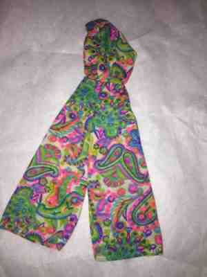 VINTAGE BARBIE Mattel Patio Party Paisley Jumpsuit #1692 Palazzo Pants