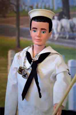 Vintage Ken Barbie Sailor, Hair Fair TNT Jump into Lace & Ricky Little Leaguer 