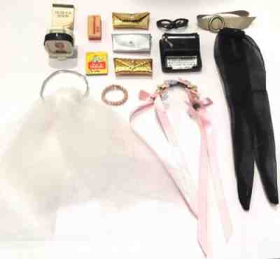 Vintage Barbie Accessories Skipper Ballet Purse Typewriter Necklace Veil Lot