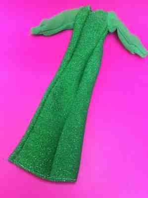 Vintage Barbie Clone Montgomery Ward Dress Mego Cher Grasshopper Material 