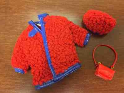Vintage Mattel Barbie Skipper Doll 1746 Wooly Winner Red Coat Hat Francie Purse