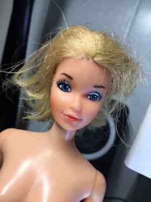 1972 Quick Curl Miss America Barbie Doll Steffie Face, Mattel #8697 TLC