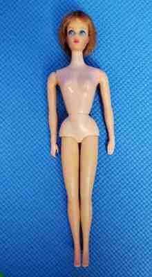 Vintage 1968 Taiwan MOD Barbie Live Action Side Glance Blue Eyes Red Redhead