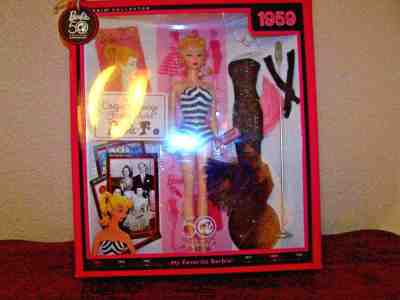 50th Anniversary Barbie 1959 Original Teenage Fashion Model Doll Remake NIB