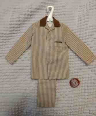 Vintage Barbie KEN * SLEEPER SET #781 *  PAJAMAS with CINNAMON BUN and Hanger NM