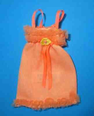 AUCTION Vintage Barbie FRANCIE - SNOOZE NEWS #1226 - Short Orange Nightgown 