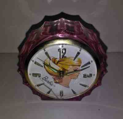 Vintage 1964 Mattel Barbie Pink Starbright Boudoir Clock
