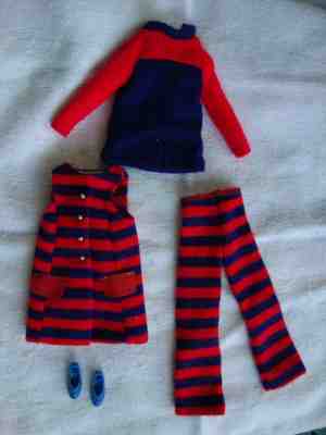 VINTAGE BARBIE, FRANCIE #1243, Striped Types, Very Good Condition Complete 1970s