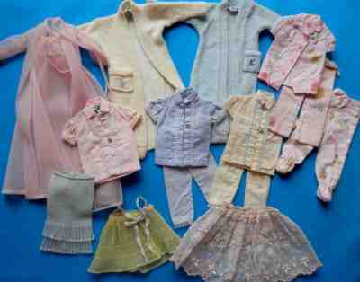 Vintage 1960's Original Barbie Ken Skipper Robes Pajamas Lingerie TLC Lot