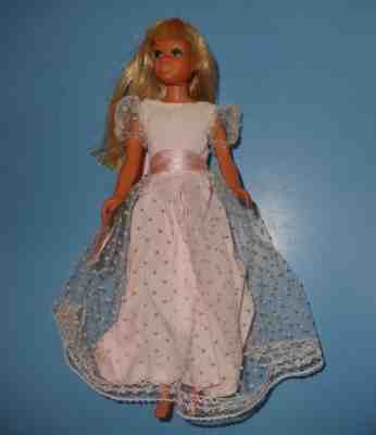Vintage Barbie Skipper Doll -Malibu Skipper Doll in 1934 Junior Bridesmaid Dress