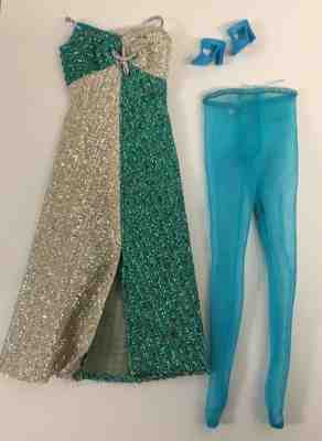 #3419 Silver Serenade 1971-1972 Dress stockings shoes MOD  VIntage Barbie doll