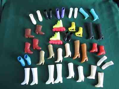 42 Vintage Barbie Boots Cowboy Roller Blades Ice Skates China Taiwan 3 Pr Signed
