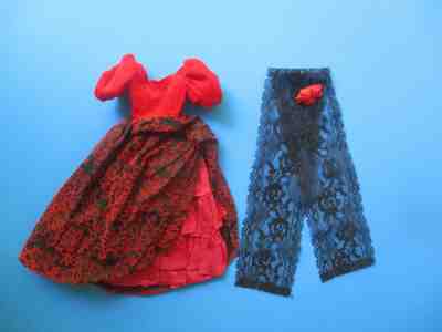 Vintage Barbie JAPANESE EXCLUSIVE BARBIE IN SPAIN Spanish Gown and Mantilla 60's