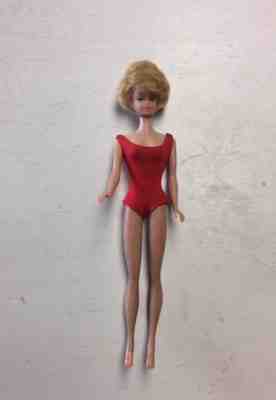 Vtg Barbie Doll Bubble Cut 60s Blonde Japan Midge Pink Lips MCM Retro Atomic