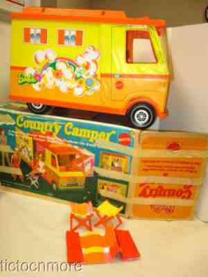 yellow barbie camper