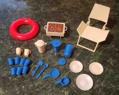 1970s Vintage Barbie Star Travelers  Camper Accessories ~23 Pieces~EVC