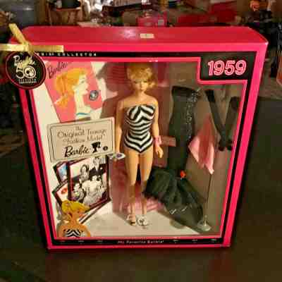 50th Anniversary Barbie 1959 Original Teenage Fashion Model Doll Remake NIB