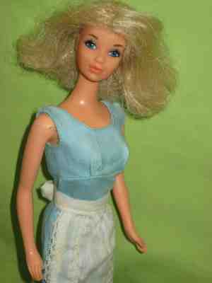 VINTAGE Barbie 1973 Platinum Miss America QUICK CURL Steffie Face DOLL in Outfit
