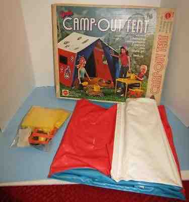 Vintage 1972 Barbie Camp Out Tent Complete Set Original Box MINT IN BOX UNUSED