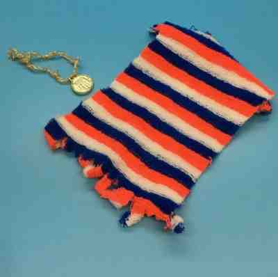 #7272 Barbie Olympic Gold Metal swimmer Towel medal 1975 MOD VINTAGE BARBIE doll