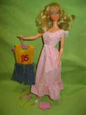 Vintage 1974 Taiwan TNT Barbie SWEET SIXTEEN 16 DOLL & Dress +Promotional Outfit