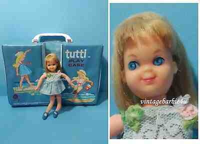 Vintage Barbie Doll Tutti Doll & "Sand Castles & Ship Shape" Tutti Doll Case