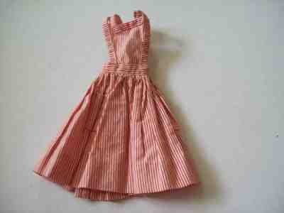 Vintage Barbie Candy Striper Volunteer Apron Pinafore red white stripe 1964