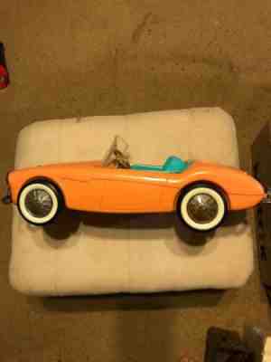 Vintage c.1962 Mattel BARBIE Pink Convertible AUSTIN HEALEY Roadster Car Item 08