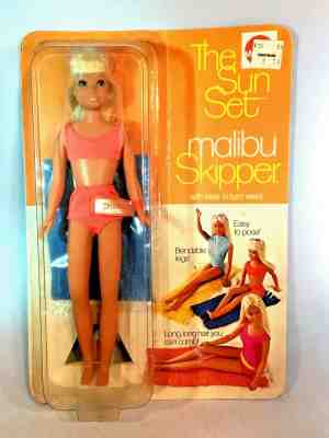 Vintage Barbie Sunset Malibu Skipper TNT Waist Bendable Legs Unopened Box 1069