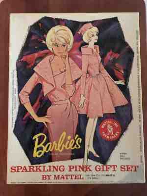 Rare VINTAGE BARBIE SPARKLING PINK GIFTSET 1964 Not played with