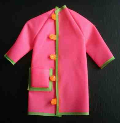Vintage Barbie: 3304 Casey Goes Casual Gift Set ~ Pink Vinyl Coat VHTF