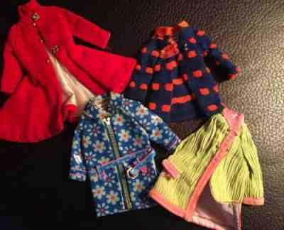 Vintage Barbie Skipper Mattel  1906 1939 3472 1847 Doll Coat Clothing Lot
