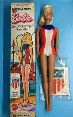 1975 Gold Medal Olympic Swimmer MOD vintage Barbie doll MIB