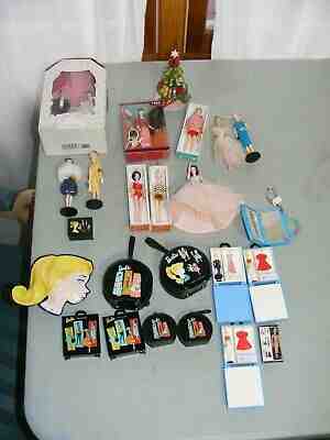 Lot of BARBIE DOLL ORNAMENTS SMALL CASES COLLECTIBLES KEYCHAIN 