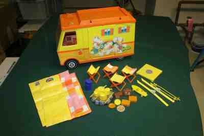 Vintage, Collectible 1970s Barbie Country Camper, with accessories