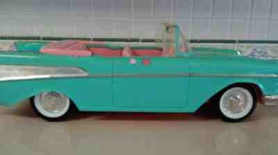 1957 CHEVY Bel Air Barbie Car Convertible Mattel 1988 Turquoise/Pink