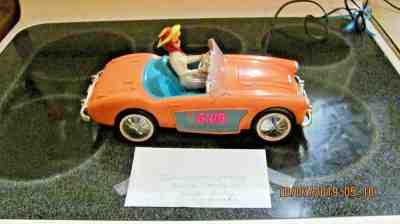 VINTAGE " BARBIE 62' AUSTIN HEALEY CONVERTIBLE CAR ALARM RADIO CLOCK" READ !!! 
