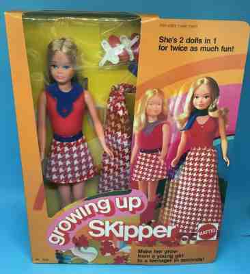 1975 Growing up Skipper Doll  NRFB MOD vintage Barbie Little sister