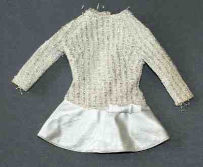 *VINTAGE BARBIE 1969 SILVER SPARKLE  #1885 MINI DRESS-TLC-READ