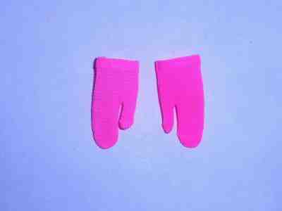 Vintage Barbie Francie Floating In Fab City Short Hot Pink Gloves Mint 